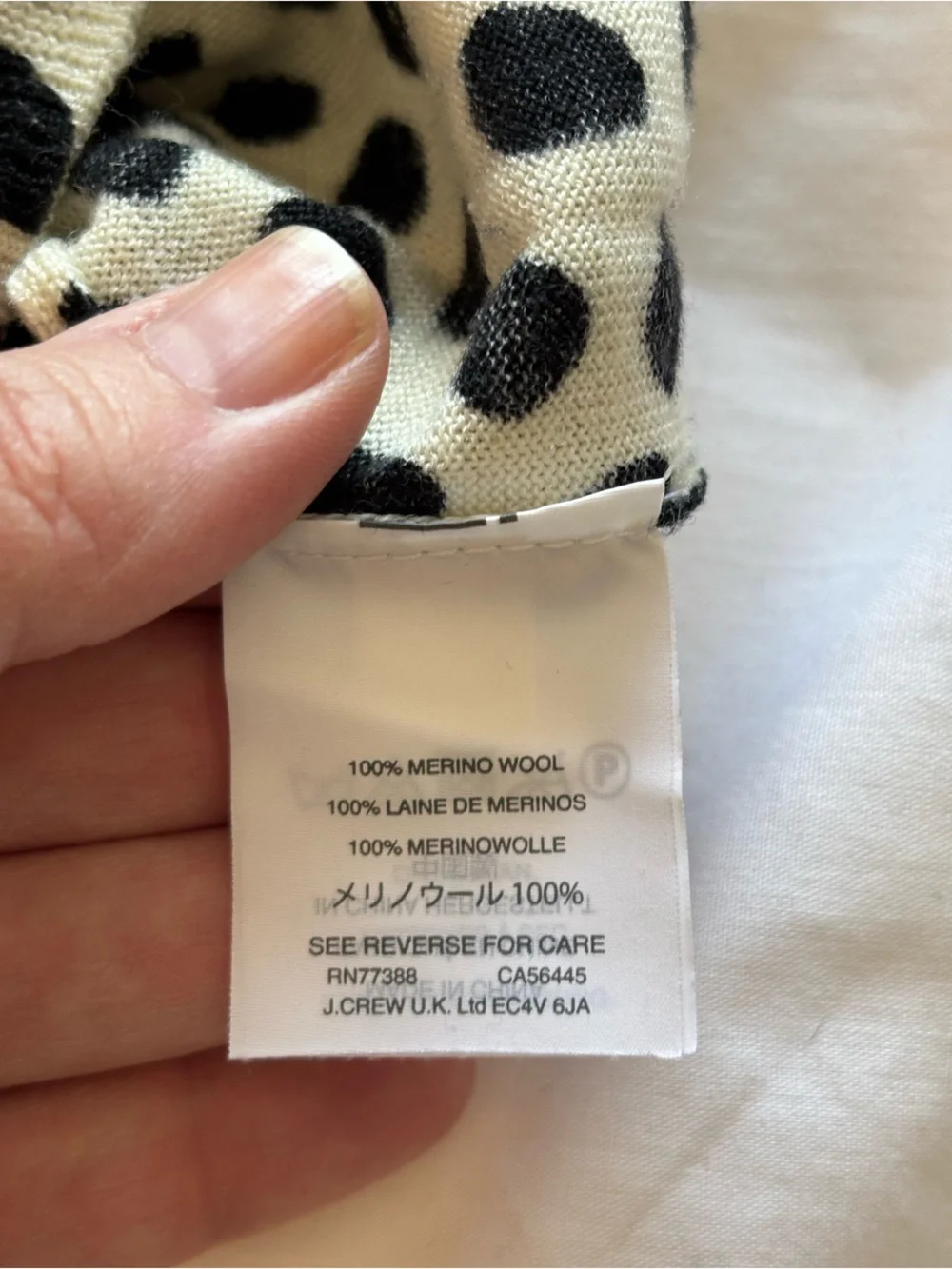 Vintage J. Crew Animal Print Wool-blend Sweater